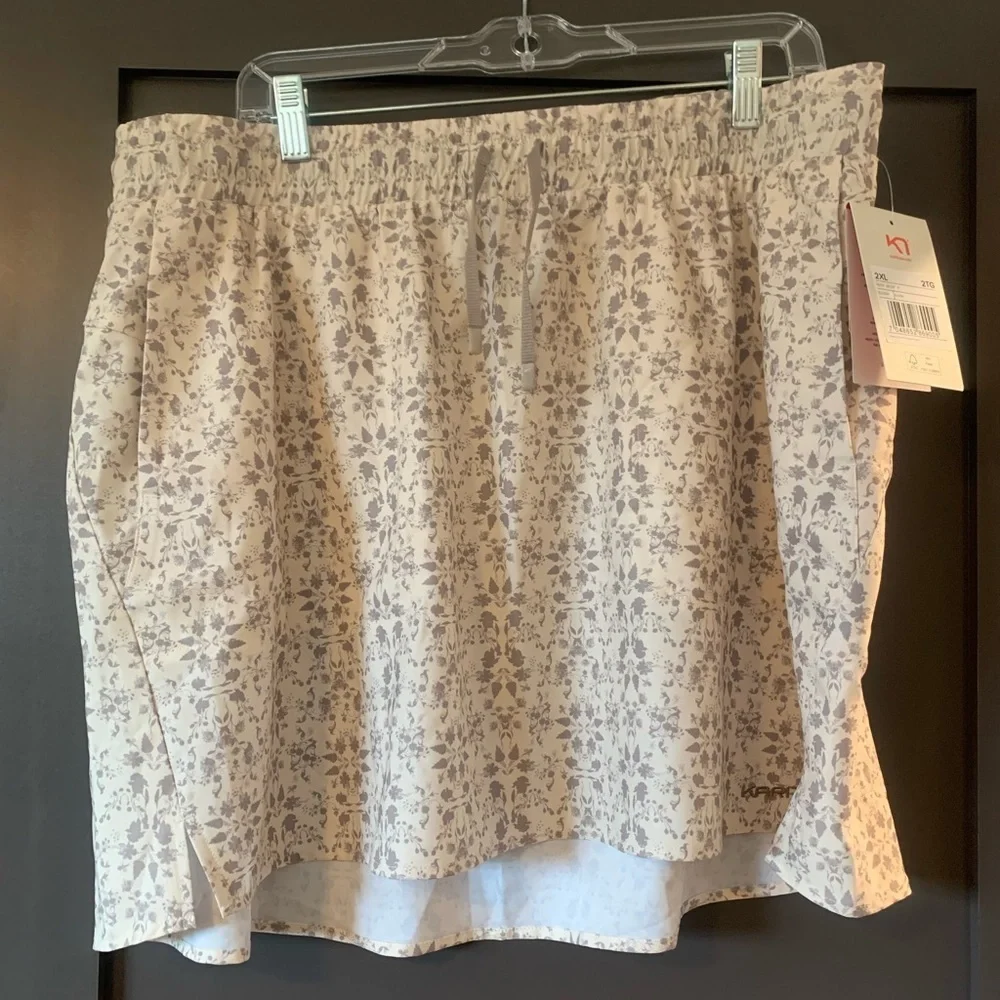 NWT Kari Traa Ruth Outdoor Skirt | Plus Size 2X | Bjerk White